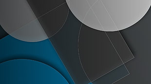 blue, white, gray, circle HD wallpaper