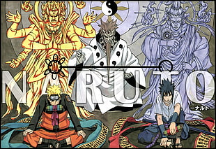 Naruto anime digital wallpaper, Naruto Shippuuden, Uzumaki Naruto, Masashi Kishimoto, Naruto and sasuke