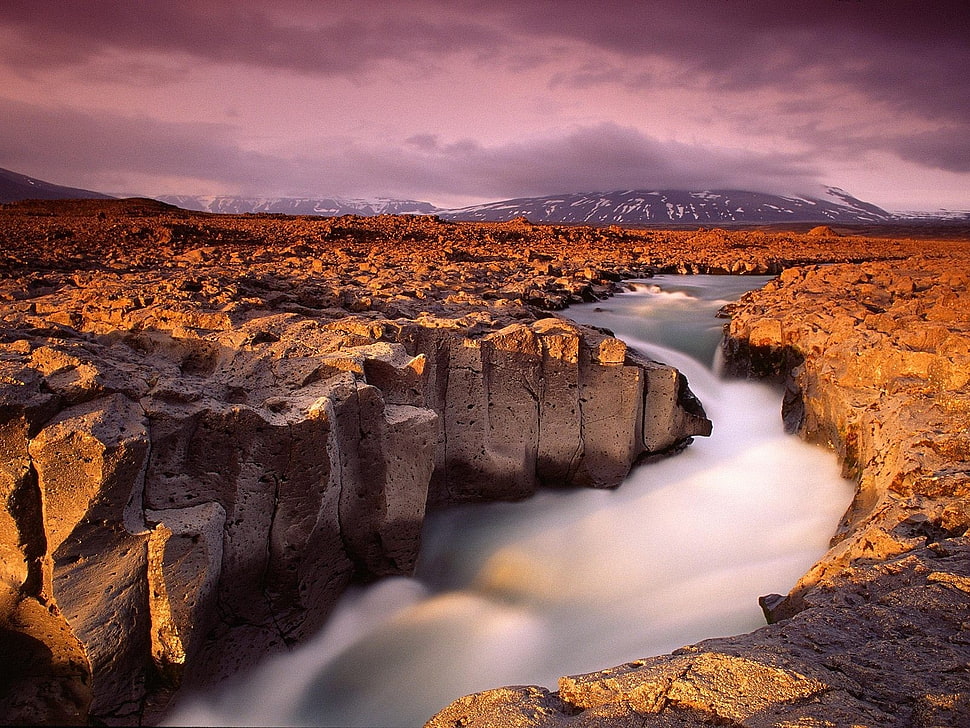 view of cliff HD wallpaper