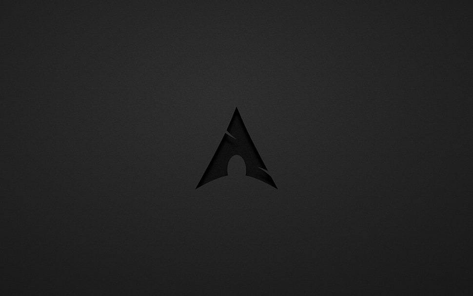 Arch Linux, Linux, dark gray, Archlinux HD wallpaper