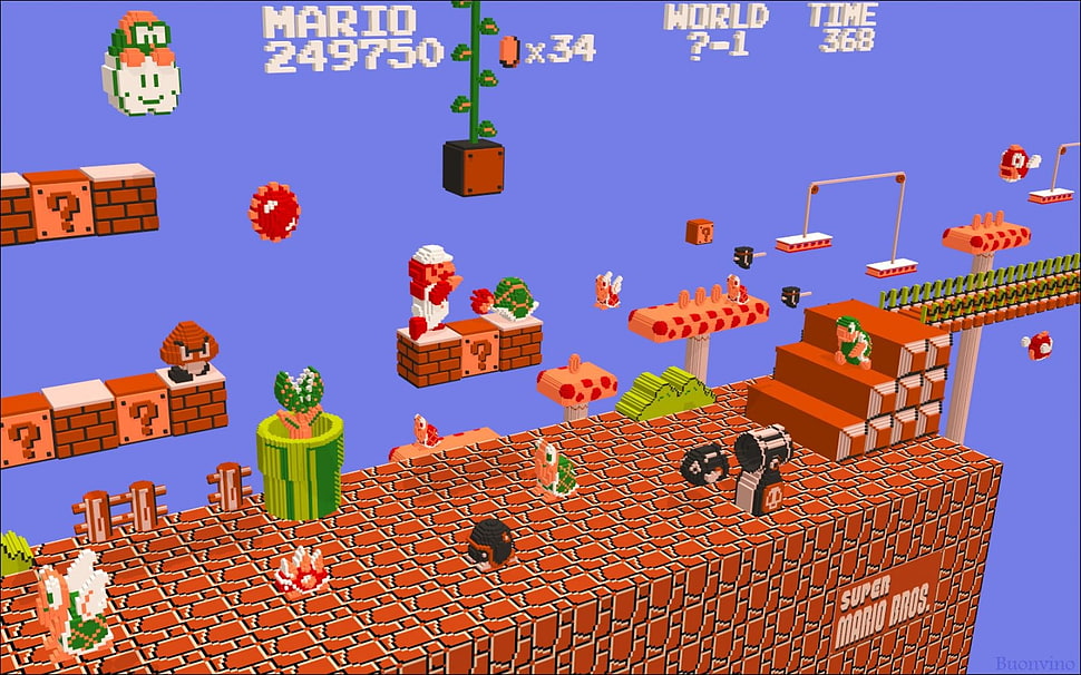 Super Mario game application, Nintendo, Super Mario, video games, retro games HD wallpaper
