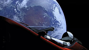 astronaut convertible vehicle outside Earth HD wallpaper