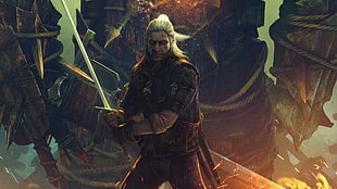 Witcher 3 main character wallpaper HD wallpaper