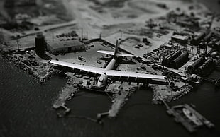 gray airplane toy HD wallpaper