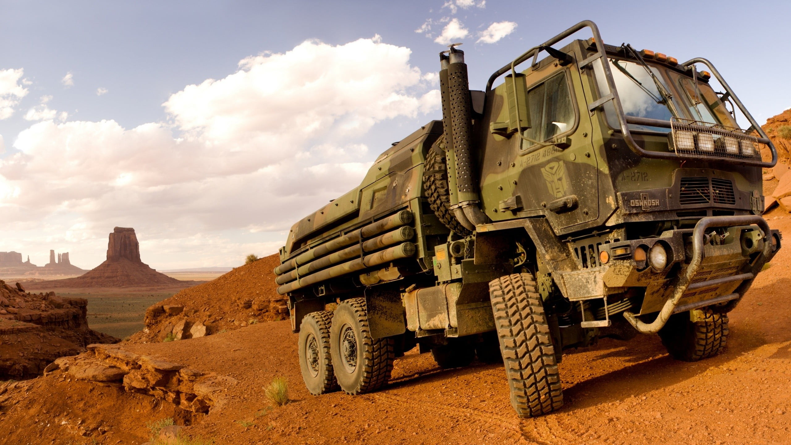 Green Desert Truck Army Transformers Vehicle Hd Wallpaper Wallpaper Flare