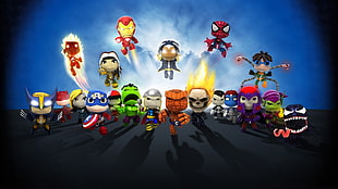 Marvel figure lot HD wallpaper
