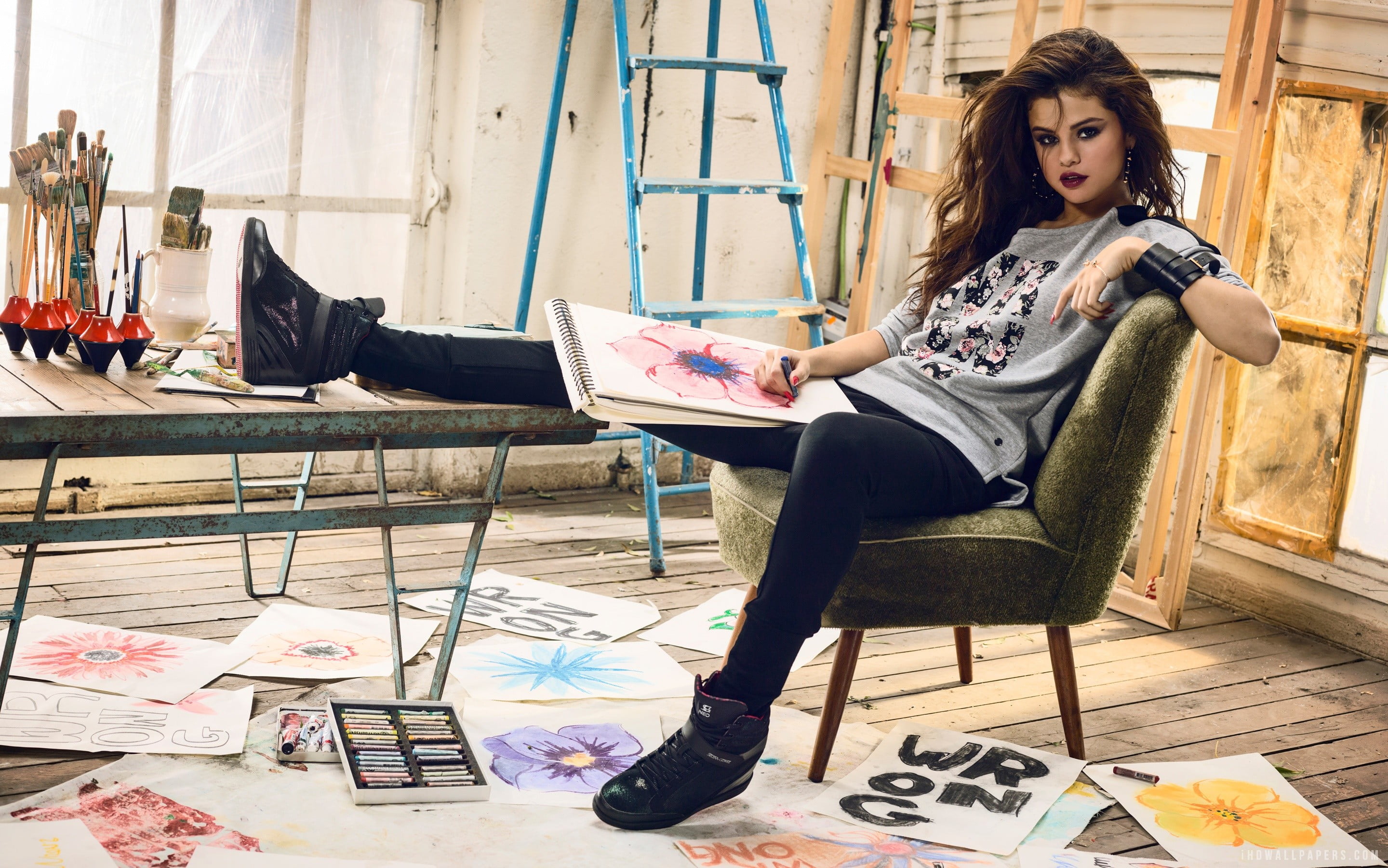 Selena Gomez, Selena Gomez, Adidas, model HD wallpaper.
