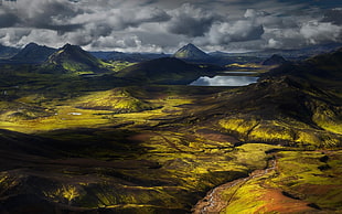 green mountains, nature, landscape, Iceland, valley HD wallpaper