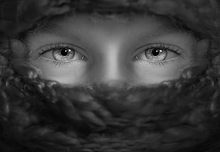 person, eyes, young, child