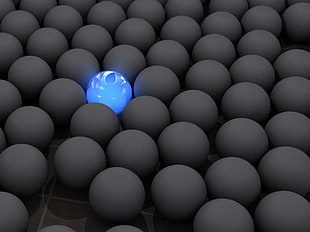 black and blue ball illustrations
