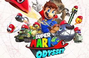 Super Mario Odyssey digital wallpaper