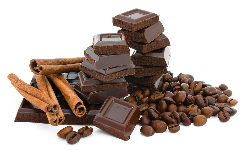 assorted Chocolate on white table HD wallpaper