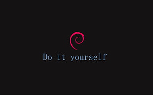 do it yourself logo, GNU, Debian, Linux
