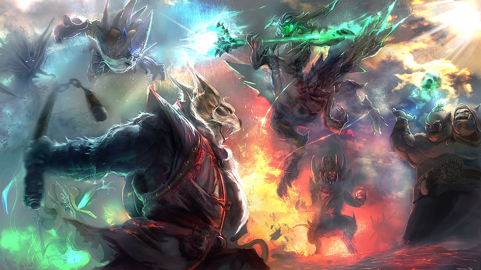 game application character illustration HD wallpaper