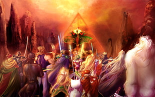 movie characters digital wallpaper, Final Fantasy VI, Locke Cole, Terra Branford, Kefka Palazzo