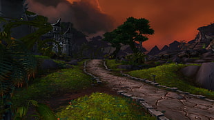 pavement near castle game digital wallpaper, video games,  World of Warcraft, Warlords of Draenor, World of Warcraft: Warlords of Draenor