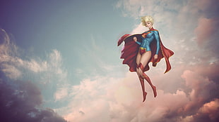 Supergirl illustration HD wallpaper
