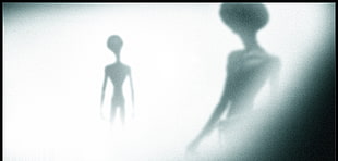 silhouette of alien poster, aliens HD wallpaper
