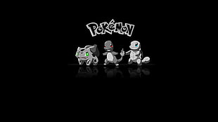 Pokemon characters illustration, Pokémon, Charmander, Bulbasaur, Squirtle