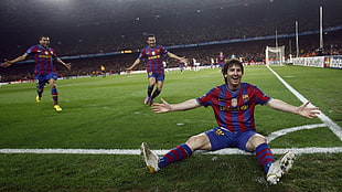 Lionel Messi, Lionel Messi, FC Barcelona, Pedro Rodriguez, Dani Alves HD wallpaper