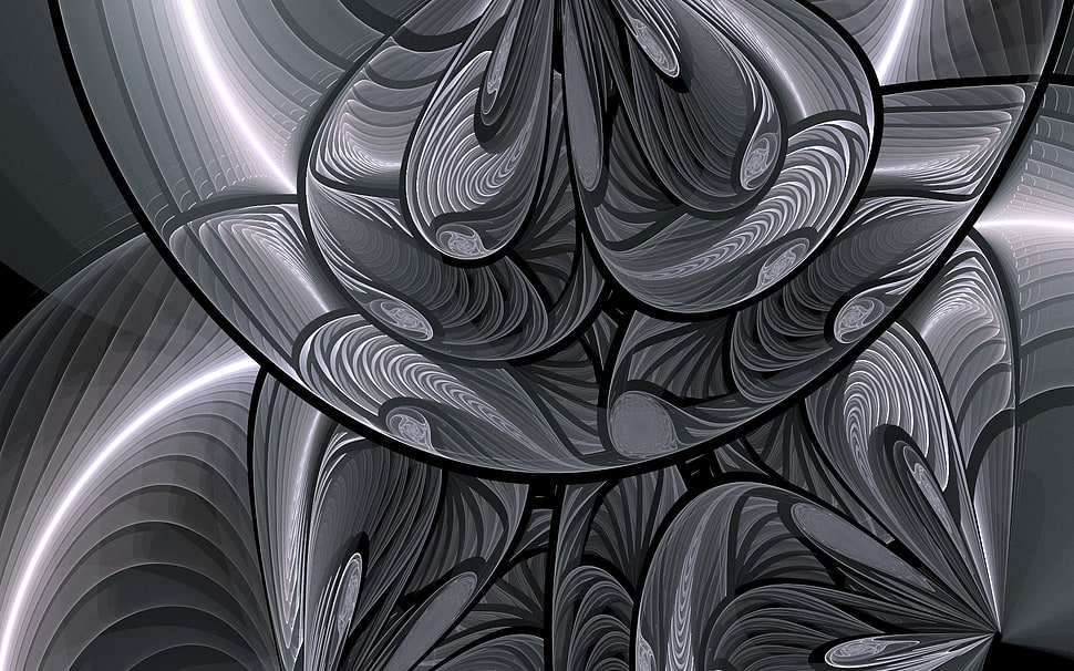 gray and black digital wallpaper HD wallpaper
