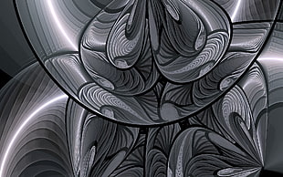 gray and black digital wallpaper
