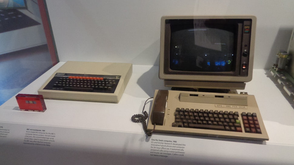 white and black laptop computer, computer HD wallpaper