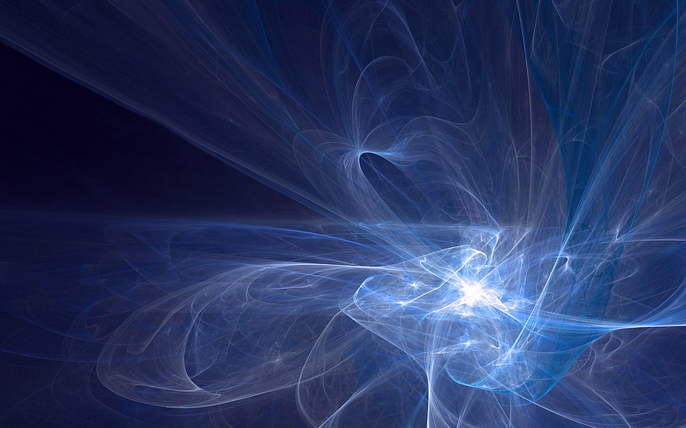 white and blue digital wallpaper HD wallpaper