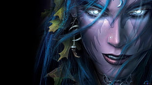 Luna Moonfang digital wallpaper, Warcraft, Night Elves