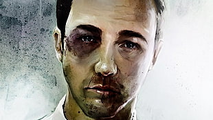 man with blood on nose digital wallpaper, movies, Fight Club, Edward Norton