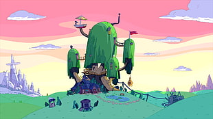 grass land, Adventure Time HD wallpaper