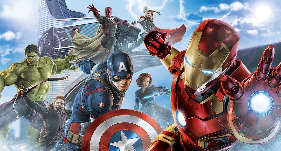 Marvel Avengers 3D wallpaper HD wallpaper