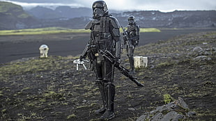 black Star Wars character, Rogue One: A Star Wars Story, Star Wars, movies, Death Troopers