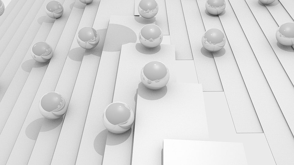 Balls,  Surface,  White HD wallpaper