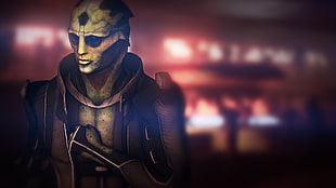 cartoon character illustration, Mass Effect, Thane, video games