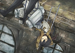 Attack on Titans Mikasa digital wallpaper, Shingeki no Kyojin, Mikasa Ackerman