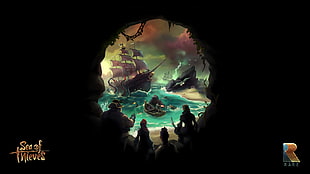 Sea of Thieves game application, video games, pirates, Sea of Thieves, ship