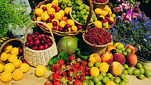 variety of fruits, fruit