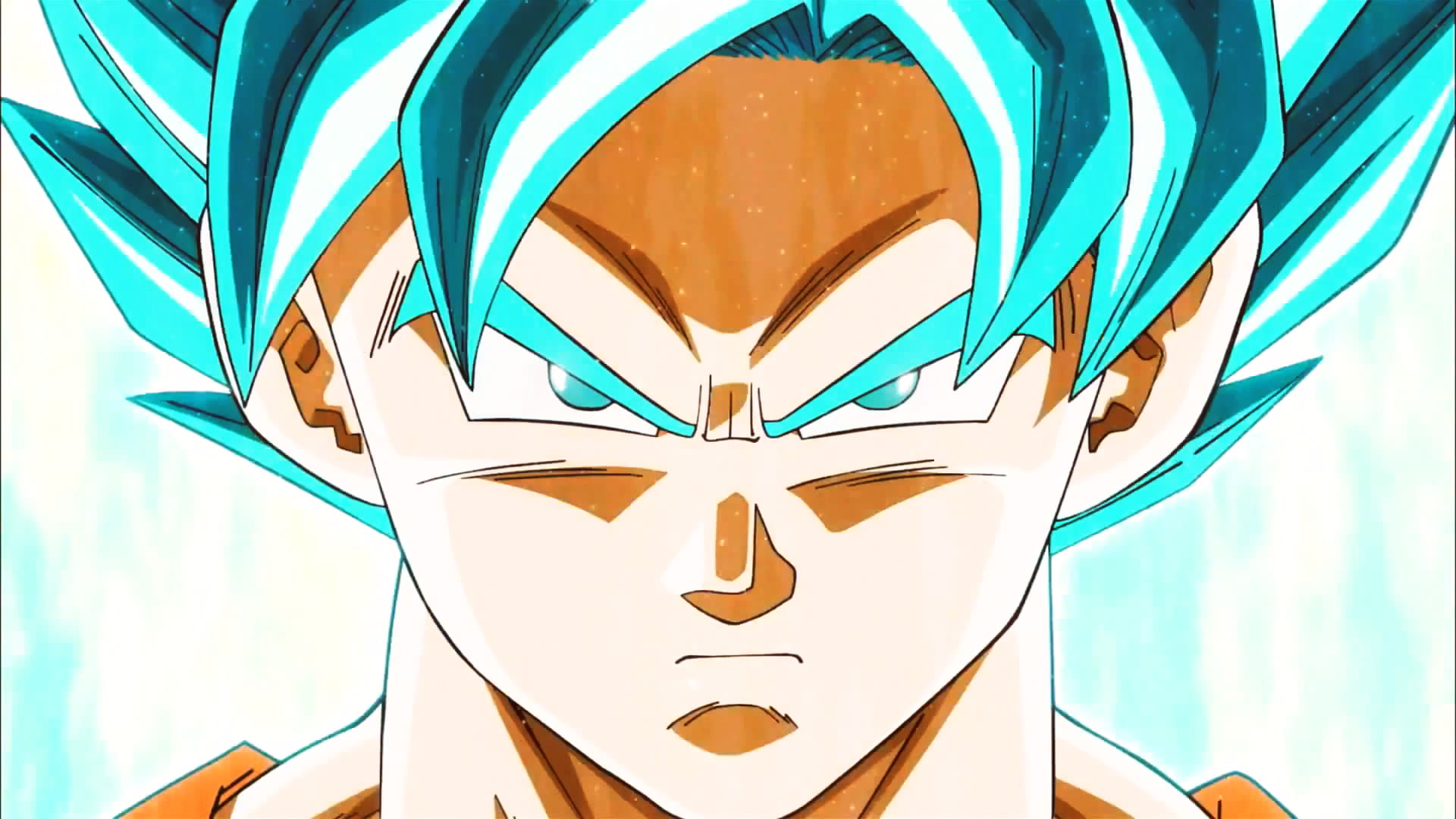 Blue Hair Goku Face Wallpaper - wide 8