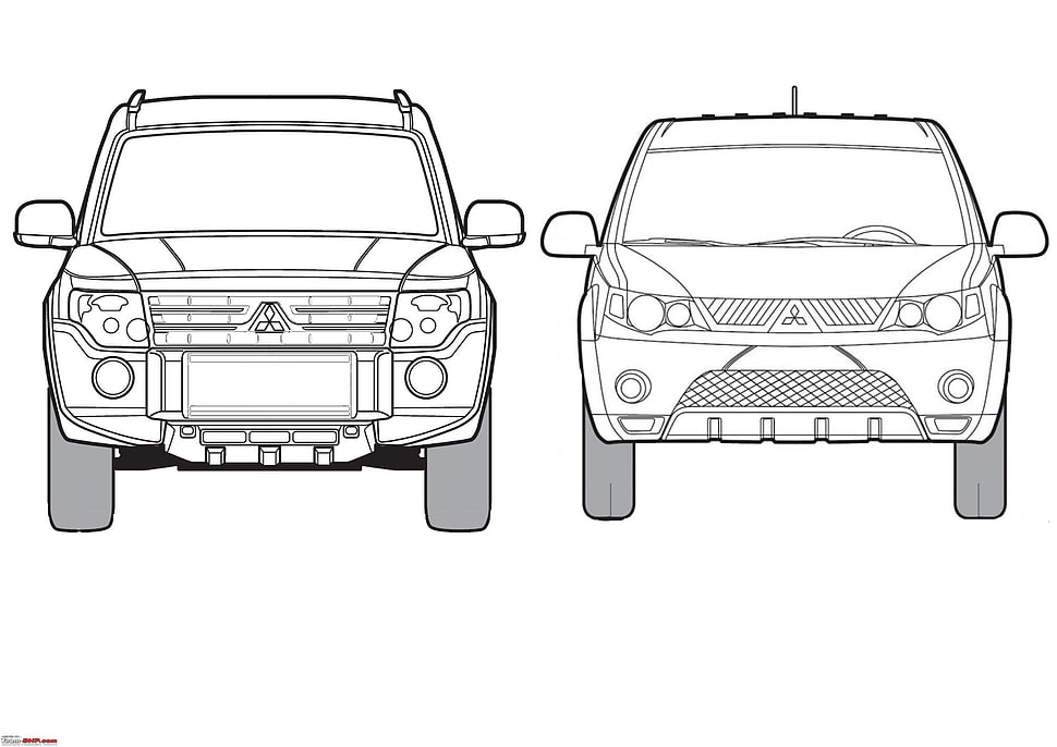 two SUVs illustrations HD wallpaper