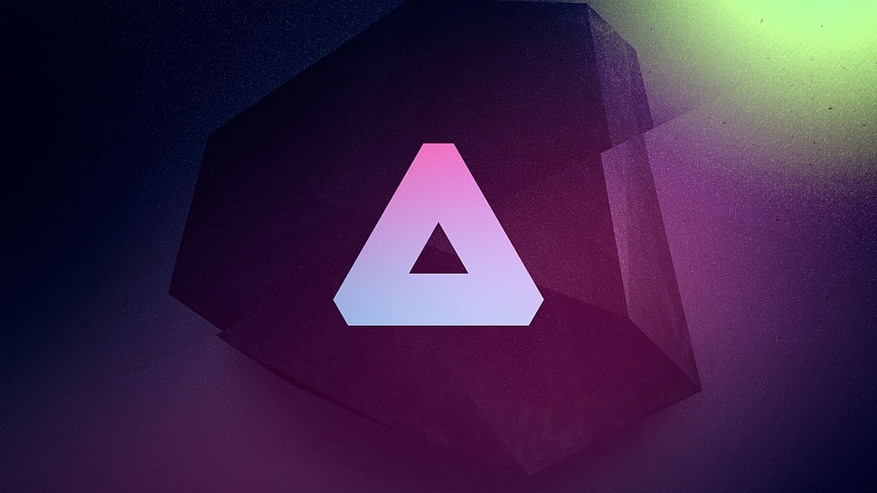 white triangle logo shown HD wallpaper