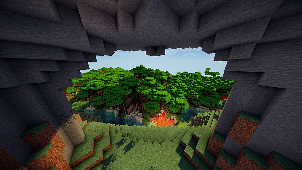 Minecraft screenshot HD wallpaper