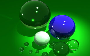 glass ball illustration HD wallpaper