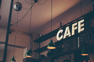 Cafe marque letter, Cafe, Sign, Signboard HD wallpaper