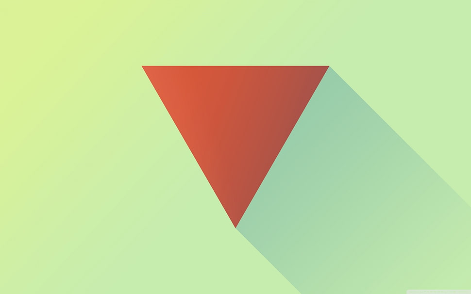 red triangle illustration, triangle HD wallpaper