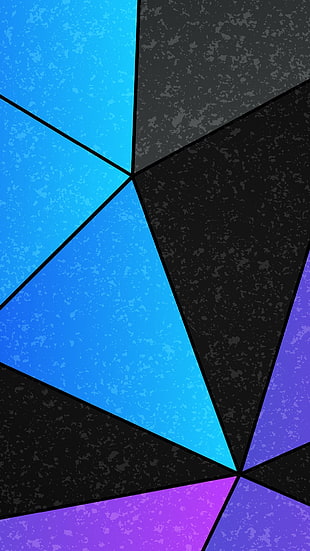 blue and black abstract painting, pattern, vertical, portrait display, digital art