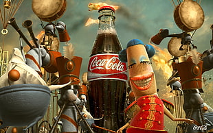 Coca-Cola advertisement poster HD wallpaper