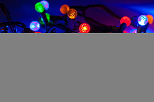 multi-colored string lights