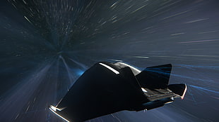 black aircraft, space, Avenger, Star Citizen, spaceship HD wallpaper