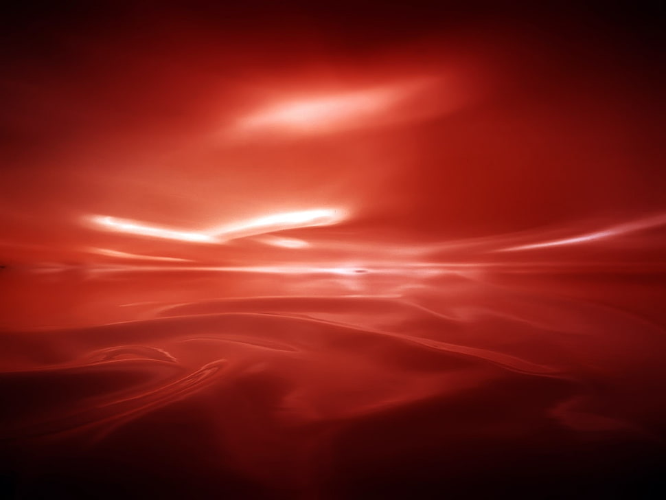 red illustration HD wallpaper